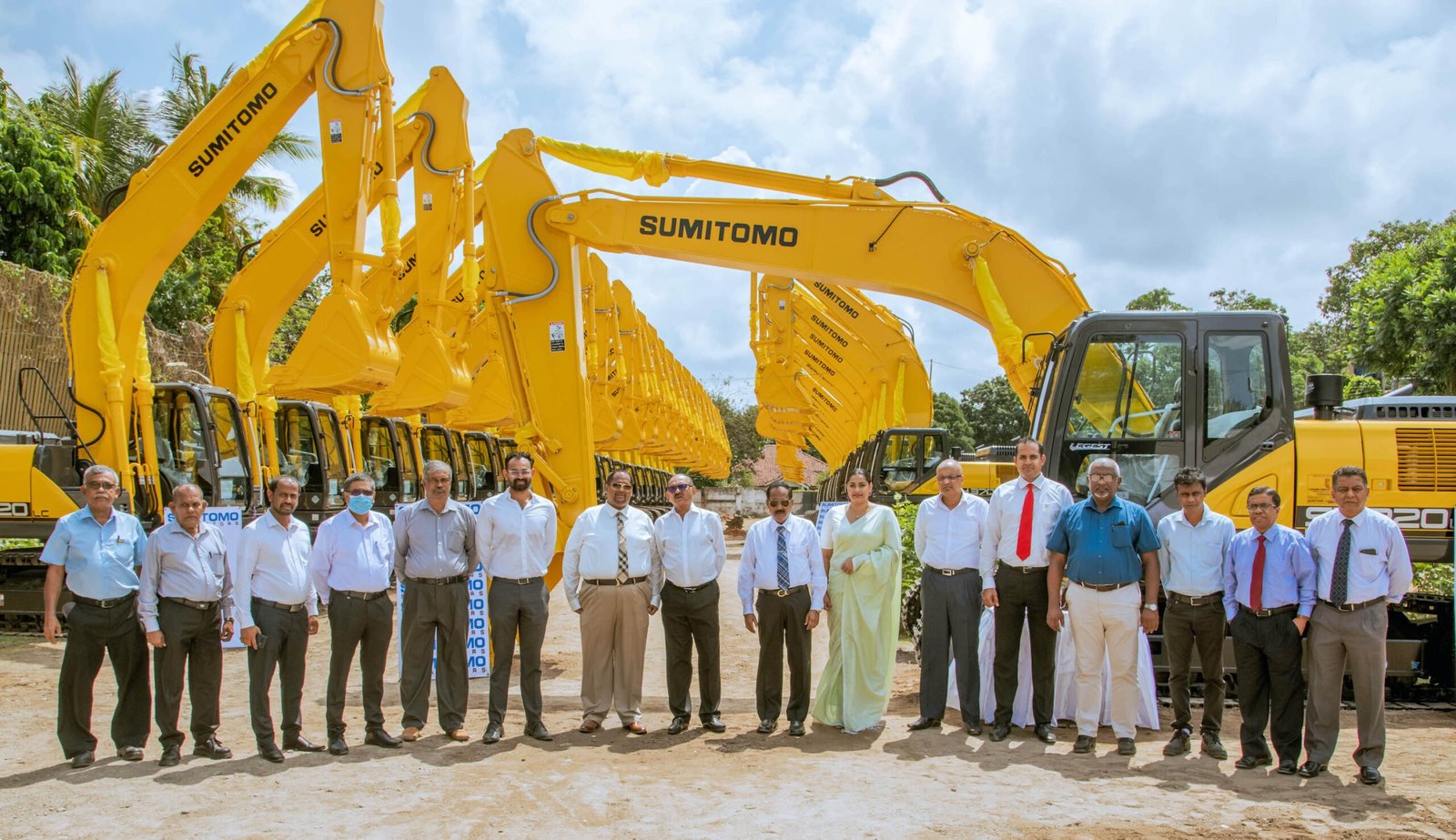 NEM Construction South Asia’s largest Sumitomo excavator fleet owner receives record consignment from Udeshi Group