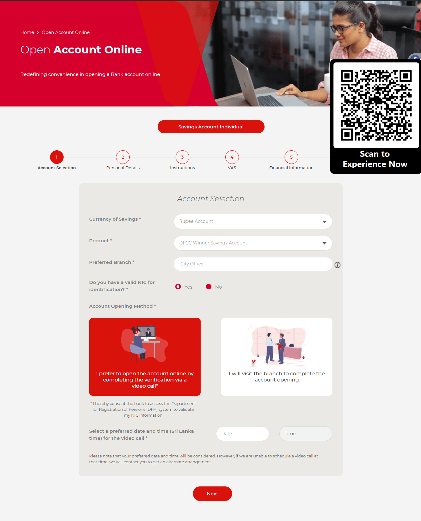 DFCC බැංකුව, පුද්ගලයන් ලියාපදිංචි කිරීමේ දෙපාර්තමේන්තුවේ දත්ත සහ වීඩියෝ තාක්ෂණය උපයෝගී කරගෙන ගිණුම් විවෘත කරන මෙරට ප්රථම බැංකුව බවට පත්වෙයි.