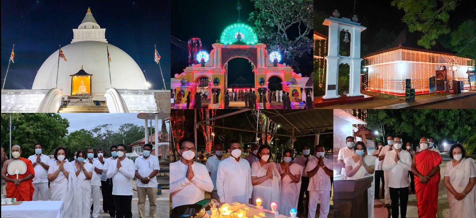 Swadeshi Khomba illuminates Kiri Vehera & Ruhunu Maha Kataragama Devalaya at Kataragama for the 20th consecutive year