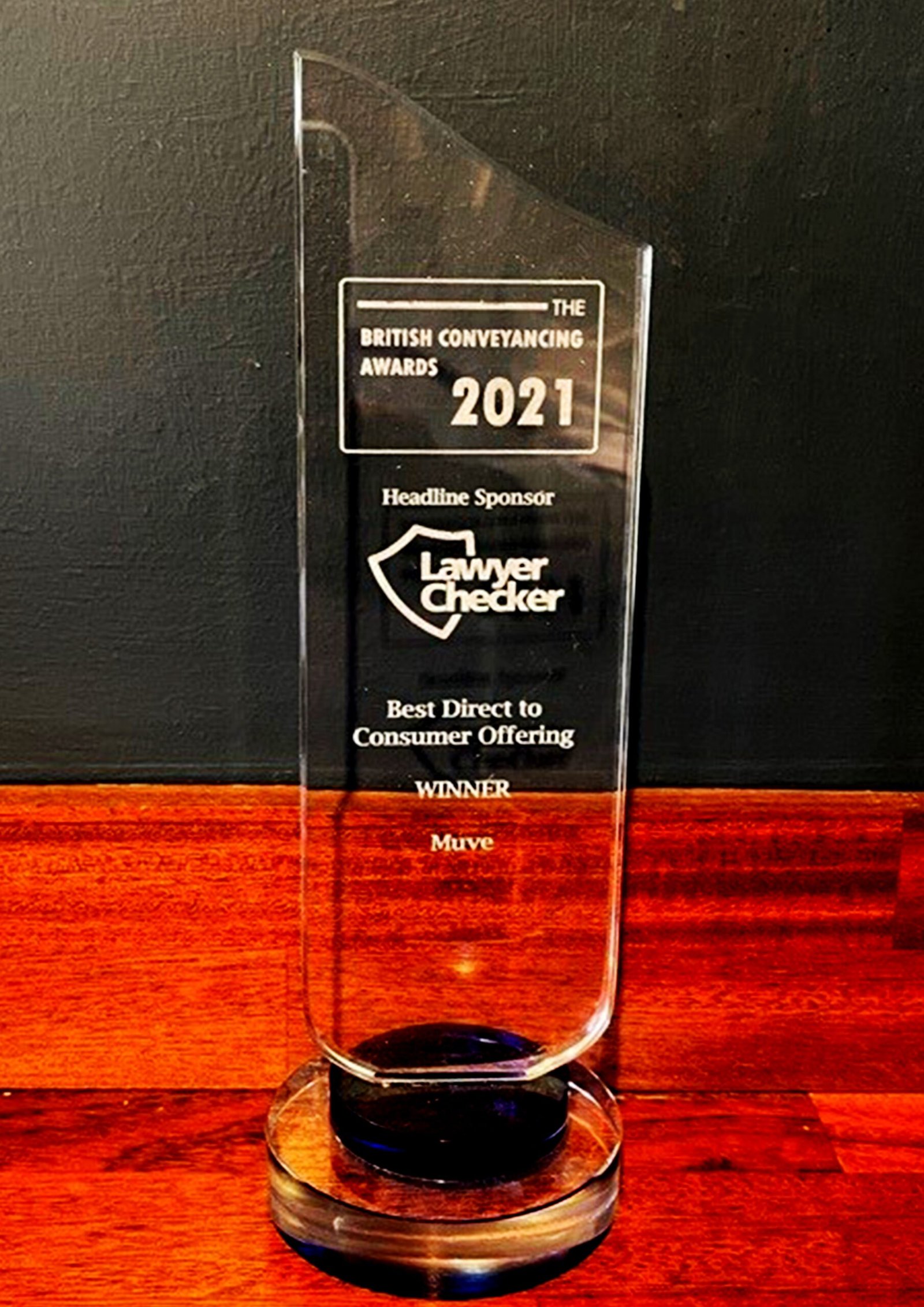 UK-based Conveyancing firm Muve wins ‘Best Direct to Consumer Offering’