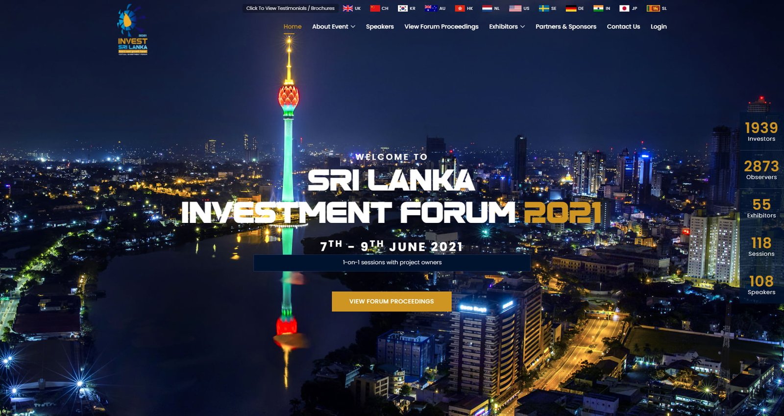 Asia’s largest virtual 3-day ‘Sri Lanka Investment Forum 2021’ Concludes