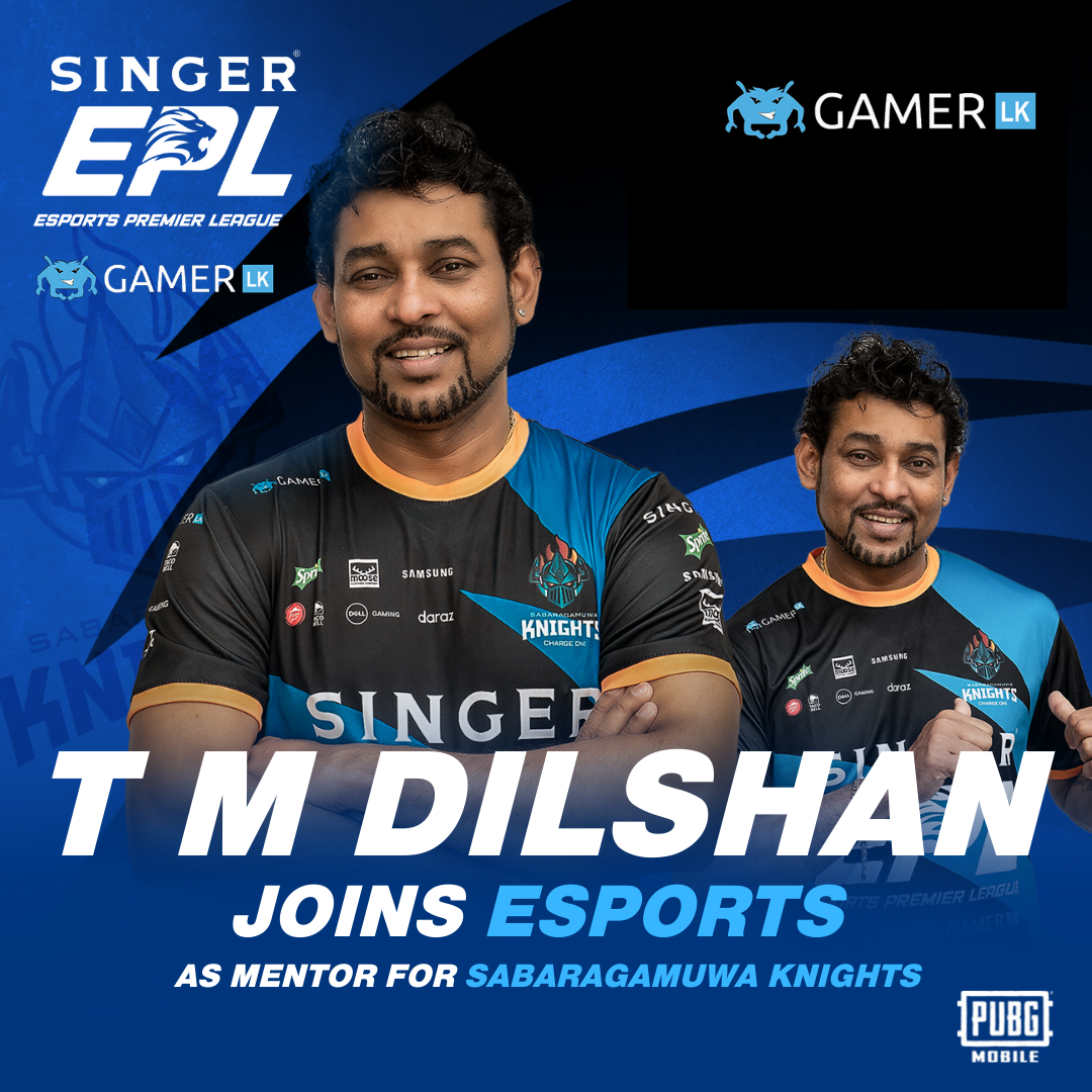 T M Dilshan joins Gamer.LK’s SINGER Esports Premier League