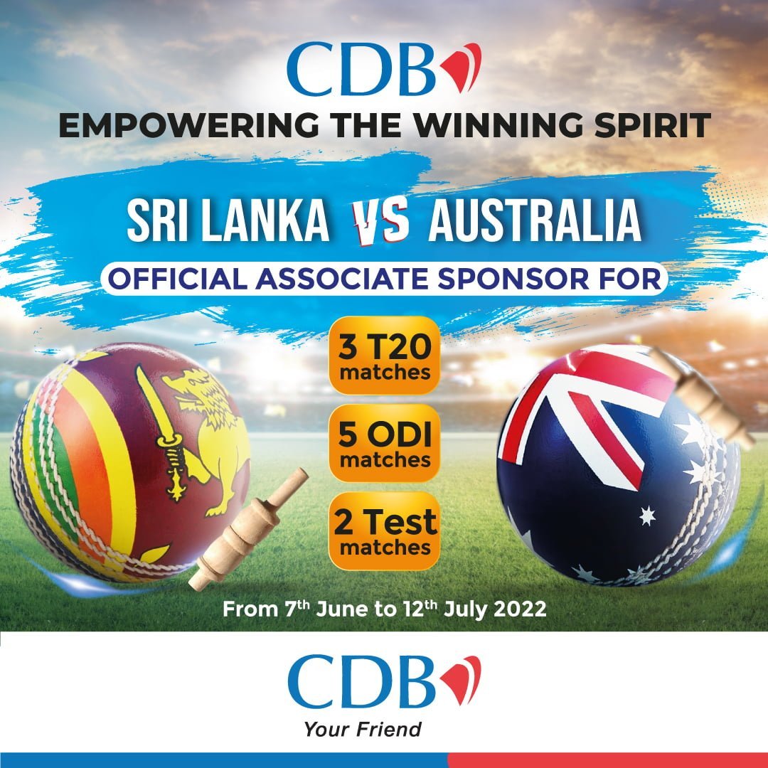 CDB Embodies ‘Empowering the Winning Spirit’ as Associate Sponsor of the Australia Tour of Sri Lanka