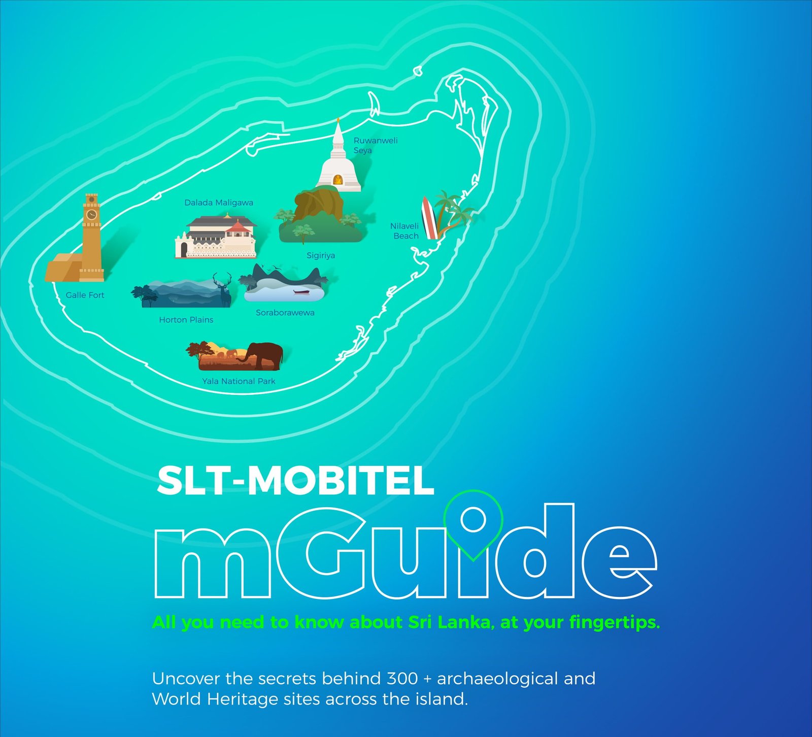 தேசிய பாரம்பரிய தலங்கள் தொடர்பான முக்கியமான தகவல்களை SLT-Mobitel Home வாடிக்கையாளர்களுக்கு பெற்றுக் கொடுக்கும் வகையில் SLT-MOBITEL இனால் mGuide சேவை விஸ்தரிப்பு