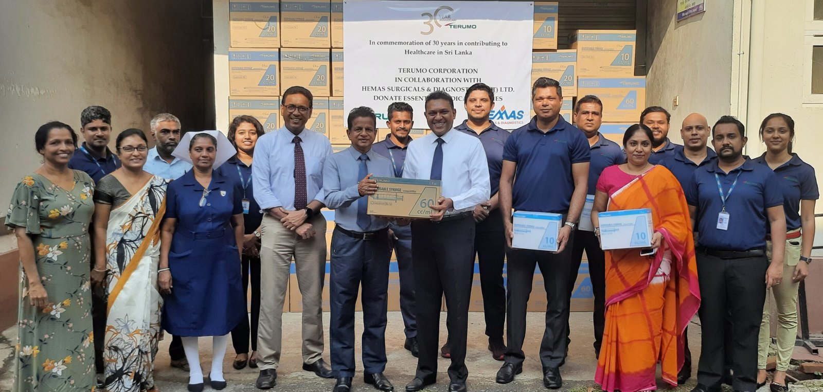 Terumo and Hemas donate hypodermic syringes to Lady Ridgeway Hospital, to commemorate 30 years of partnership in Sri Lanka