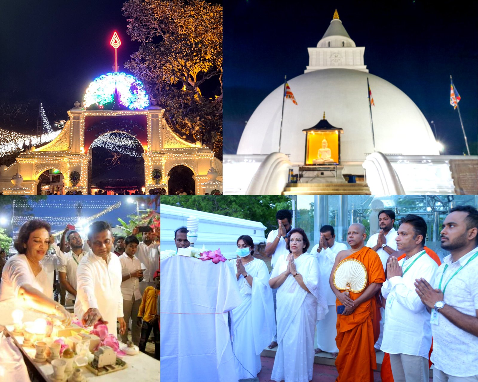 Swadeshi Khomba illuminates Kiri Vehera & Ruhunu Maha Kataragama Devalaya at Kataragama for the 22nd consecutive year