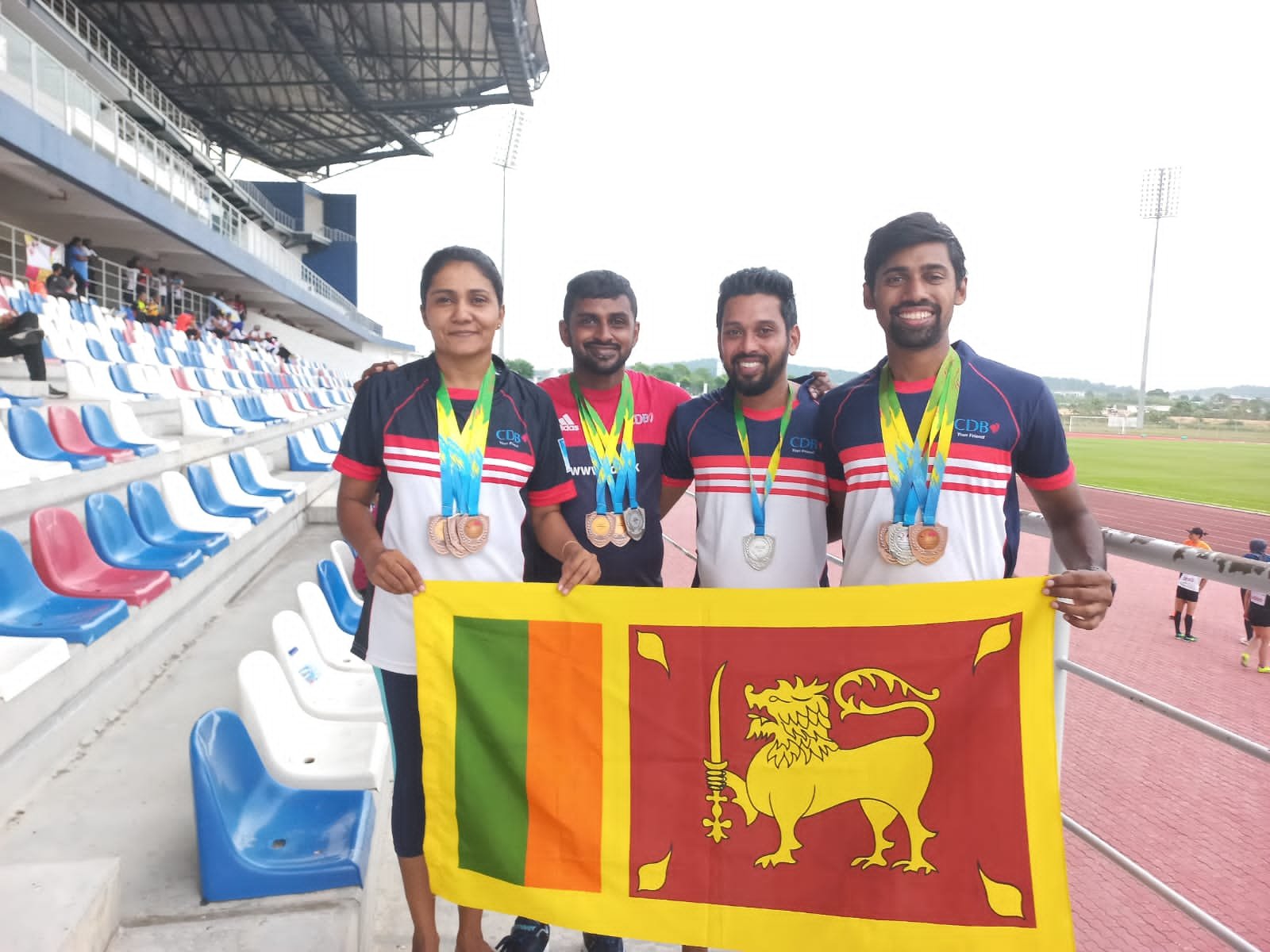 Nadee Perera of CDB, captain of Sri Lanka women’s team leads Sri Lanka to new heights empowering the winning spirit at the Singapore International Master Athletics Championship 2023
