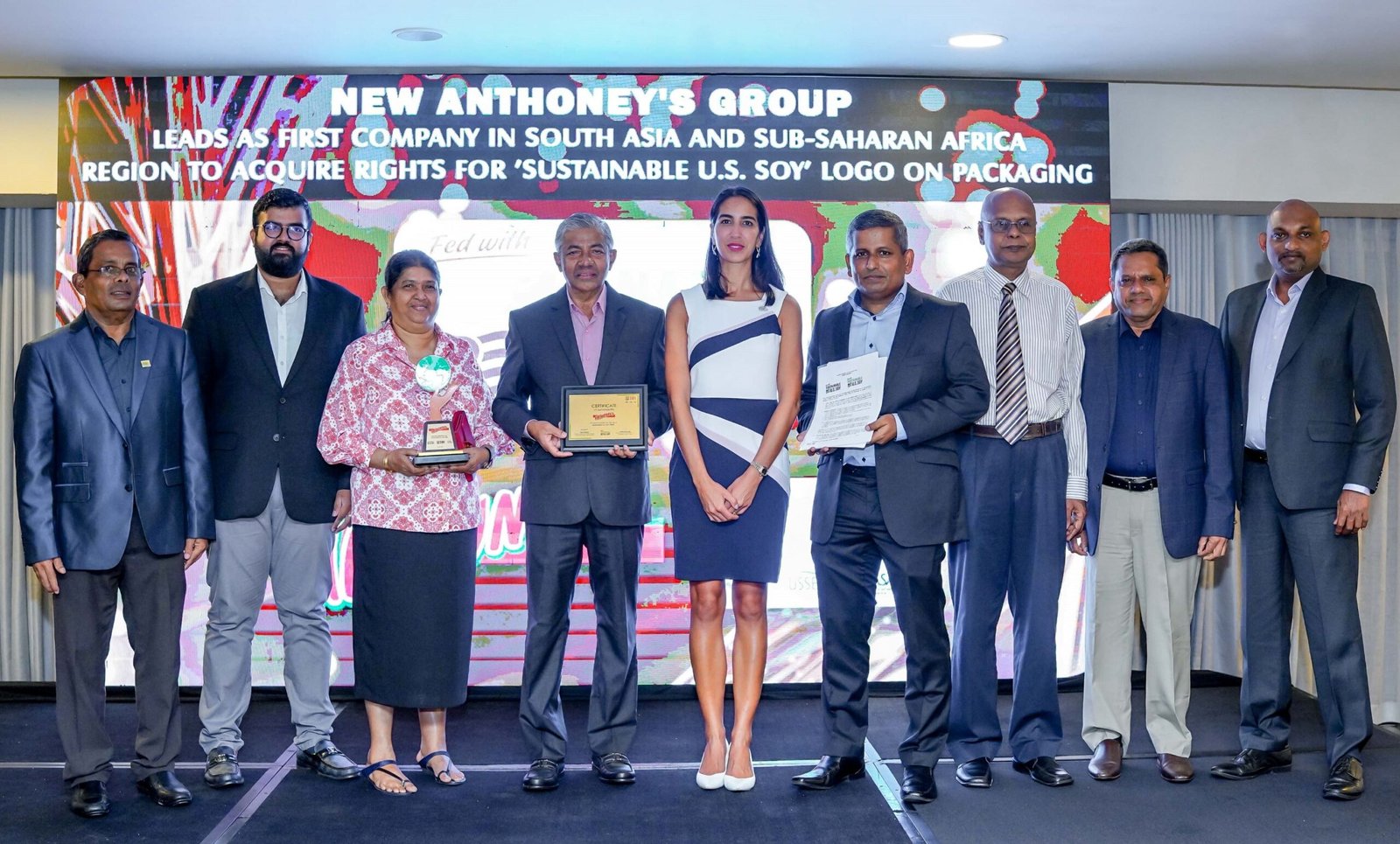New Anthoney’s Group obtains rights for Sustainable U.S. Soy logo on packaging, the first ever in the South Asian and SSA region