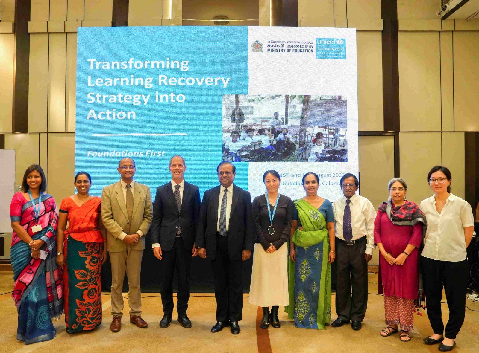 MOE and UNICEF spearhead national initiative to recover lost learning for 1.6 million primary school children across Sri Lanka