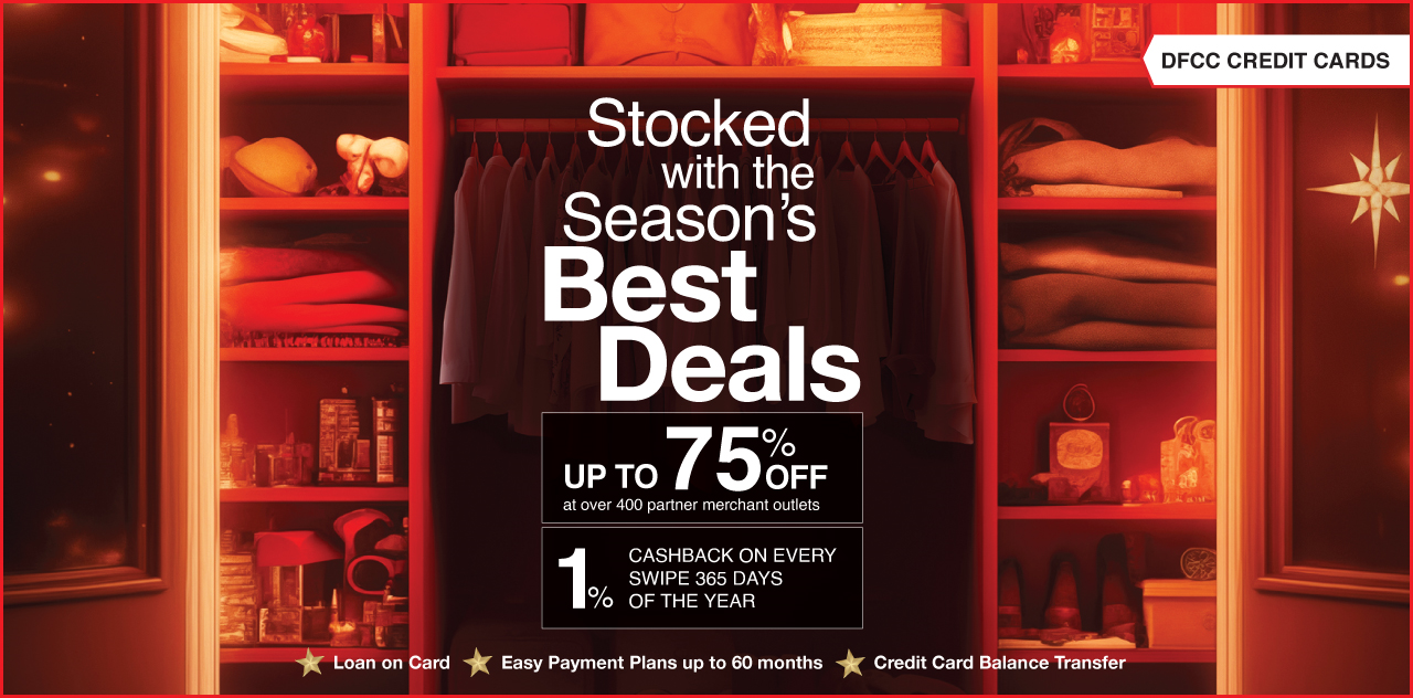 Save the Most this Season with DFCC Bank Credit and Debit Cards!