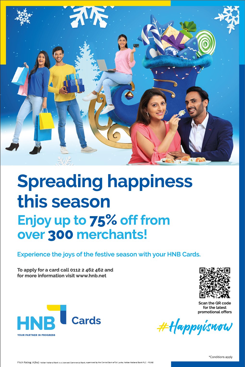 #Happyisnow: HNB illuminates the holiday season with special card offers