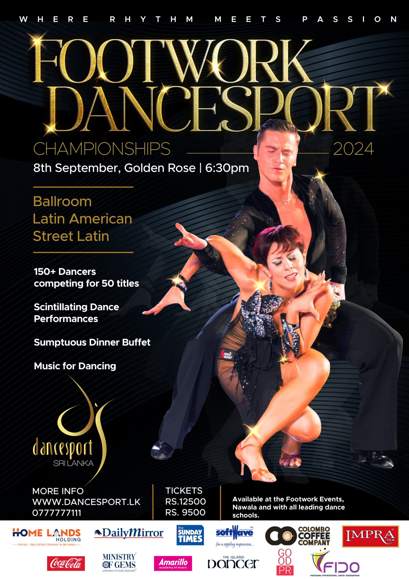 Footwork Dancesport Championships 2024 on 8th September to raise the bar for Dancesport in Sri Lanka