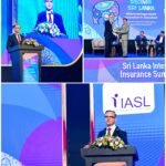 AIA හි සමූහ අධ්‍යක්ෂ – සෞඛ්‍ය සේවා, වෛද්‍ය ක්‍රිස්ටියන් වෝඩ්, 2024 ශ්‍රී ලංකා ජාත්‍යන්තර රක්ෂණ සමුළුව අමතයි. 