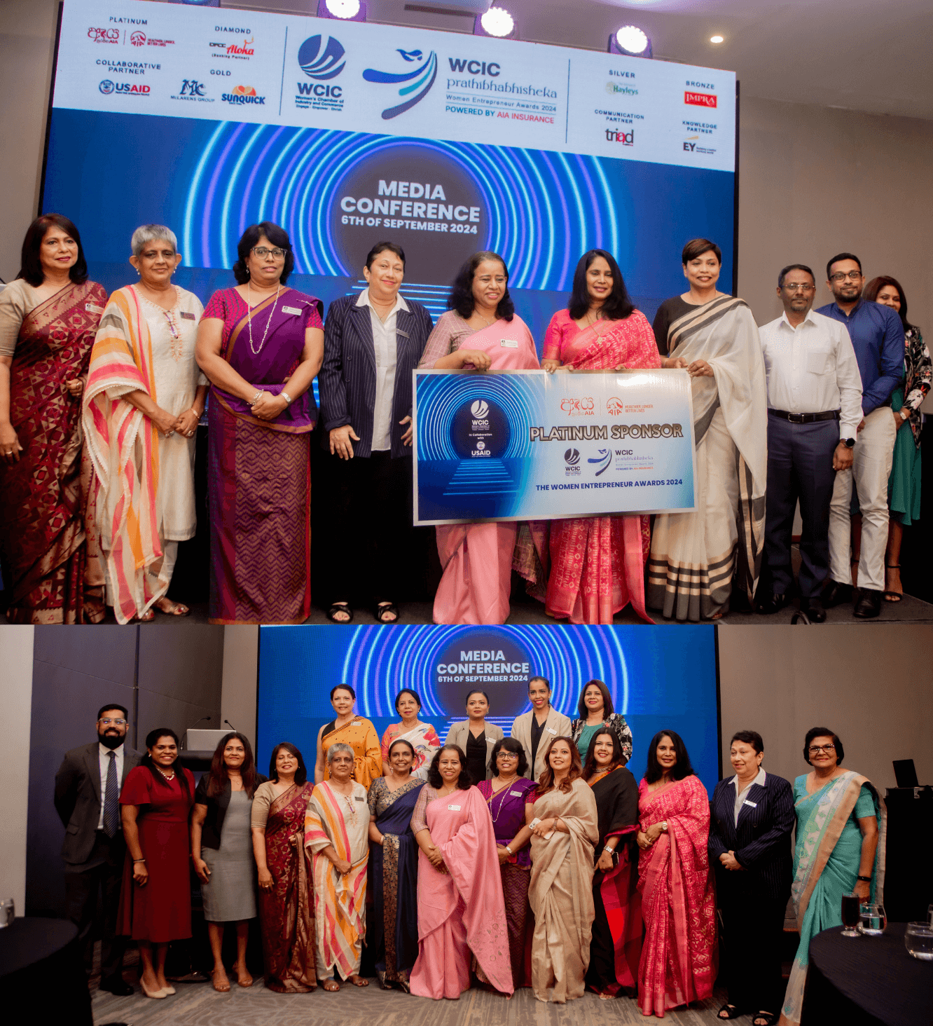 AIA Insurance proudly sponsors the WCIC Prathibhabhisheka Women Entrepreneur Awards 2024