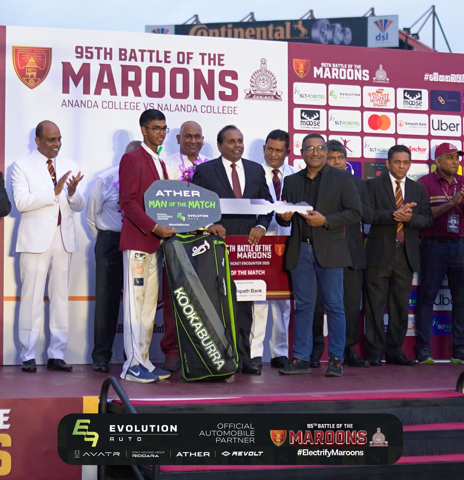 Evolution Auto Electrifies Talent with Ather EV Bike at the 95th Battle of the Maroons