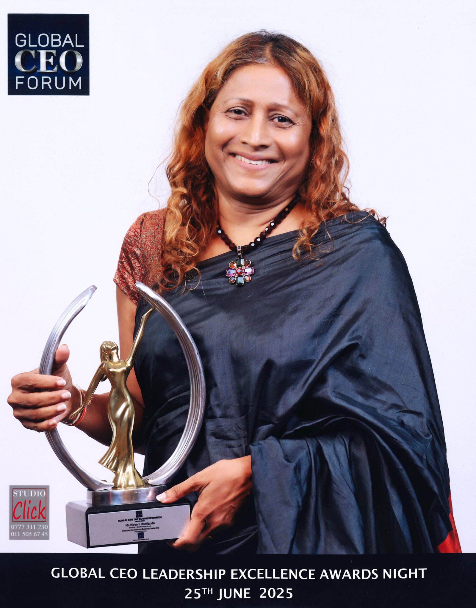 Siddhalepa’s Mrs. Vidyani Hettigoda Receives Global CEO Top Businesswomen Award 2025!