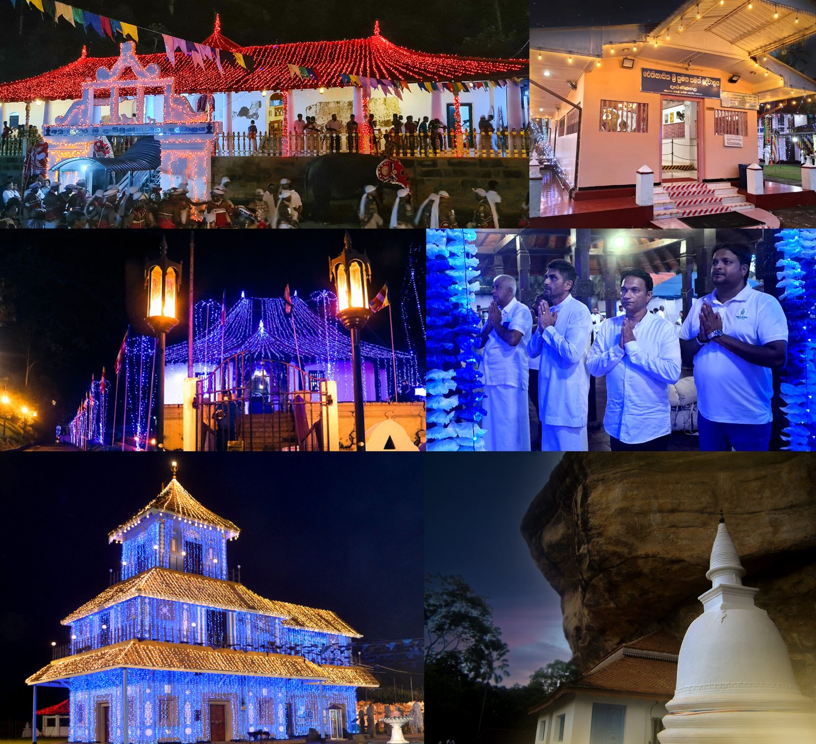 Swadeshi Khomba illuminates five most important historic places of worship, under the theme, “Swadeshi Khomba Aloka Puja Sathkaraya”, during the annual Esala festival.