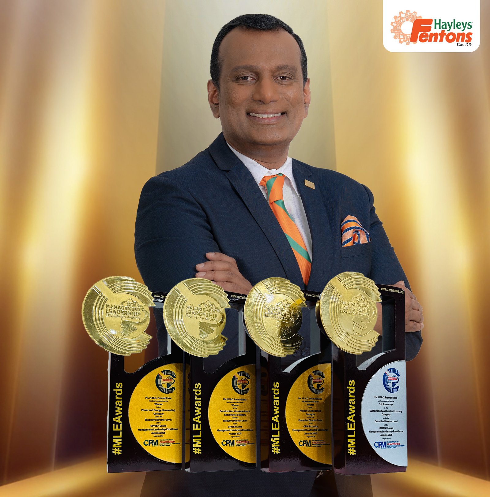 හේලීස් ෆෙන්ටන්ස් ලිමිටඩ් හි කළමනාකාර අධ්‍යක්ෂක 2025 CPM කළමනාකරණ නායකත්ව විශිෂ්ටතා සම්මාන උළෙලේදී සම්මානයට පාත්‍ර වෙයි