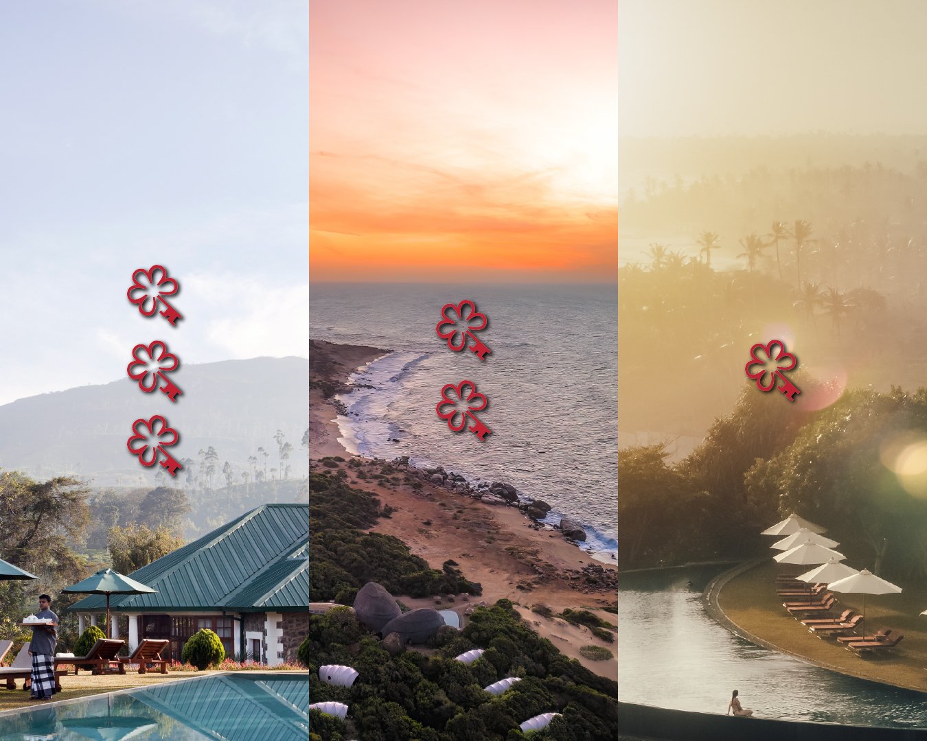 Resplendent Ceylon සමාගමේ හෝටල් තුනටම 2025 Michelin Key පිළිගැනීම හිමි වේ.