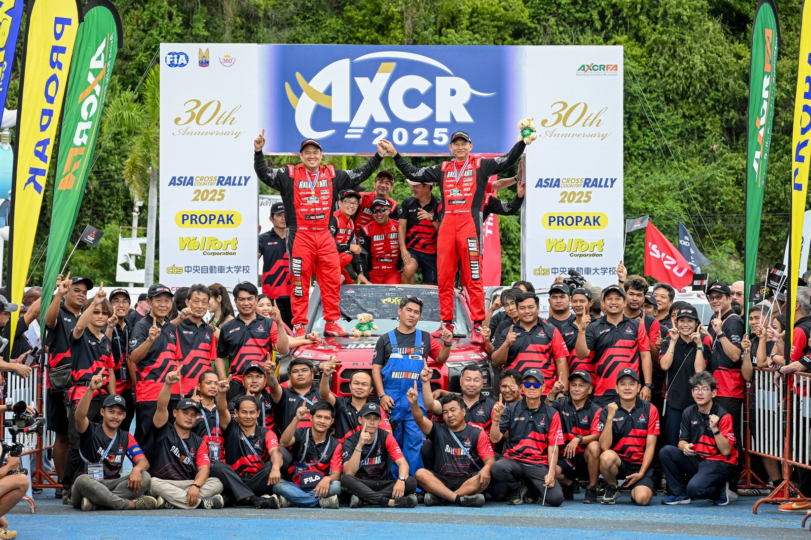 Mitsubishi Triton Dominates as Team Mitsubishi Ralliart Triumphs at Asia Cross Country Rally 2025