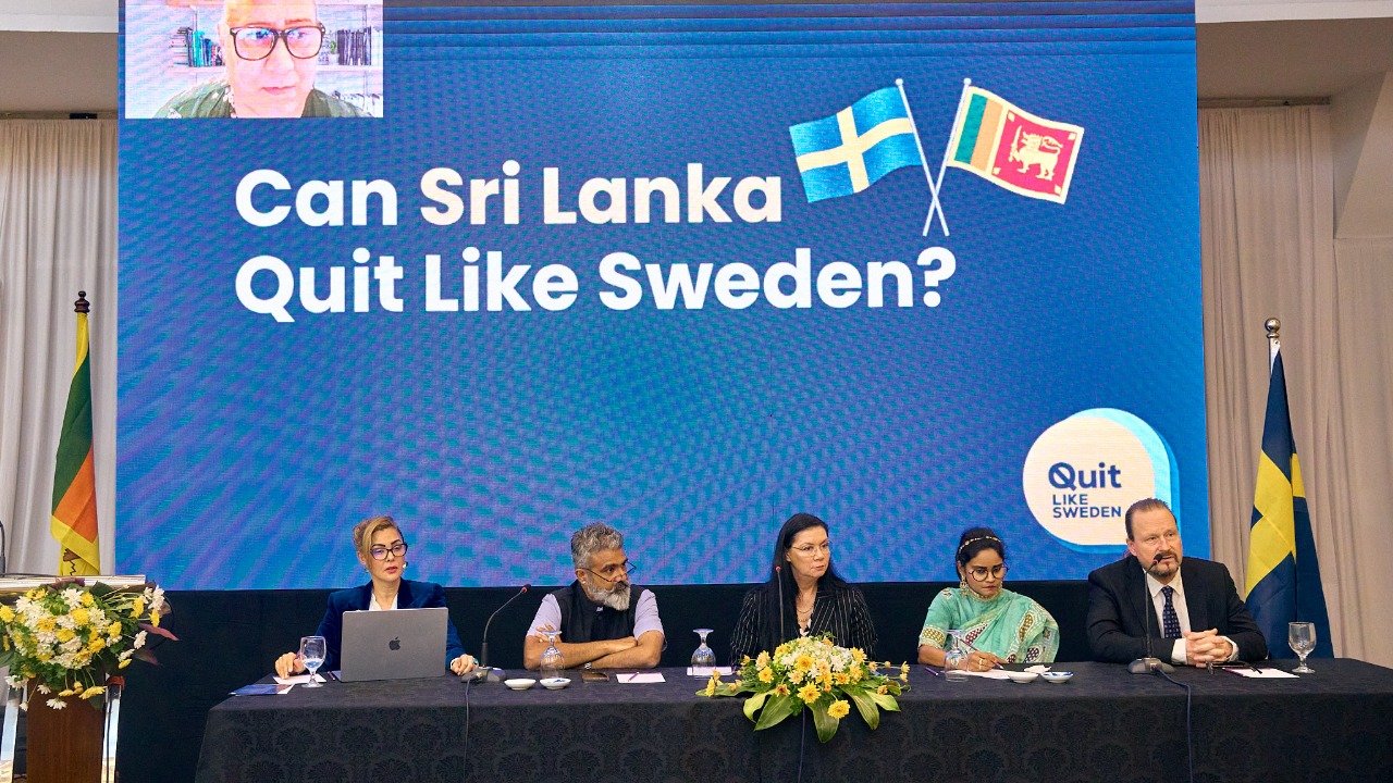 South Asia’s first “Quit Like Sweden” anti-tobacco roundtable held in Colombo